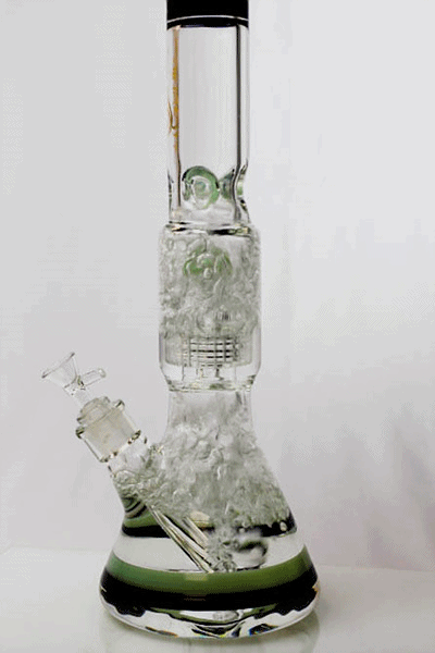 17" Genie shower head percolator glass water bongs ( GB20011 ) Glass Bong ONE