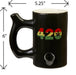 420 Mug - Black Mug with Rasta Colors Mug Pipe Roast and Toast Gifts