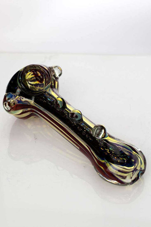 Heavy dichronic ISP454 Glass Spoon Pipe Glass Pipe ONE