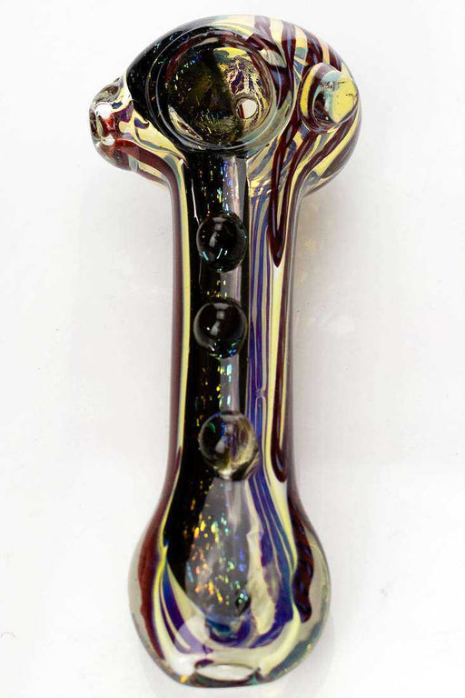 Heavy dichronic ISP454 Glass Spoon Pipe Glass Pipe ONE