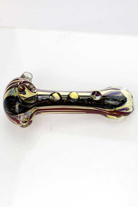 Heavy dichronic ISP454 Glass Spoon Pipe- - One Wholesale
