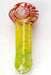 Rasta color Soft Glass Hand Pipe- - One Wholesale