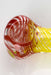 Rasta color Soft Glass Hand Pipe- - One Wholesale