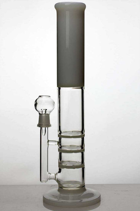 13" ghost 2-in-1  triple flat diffused bubbler- - One Wholesale