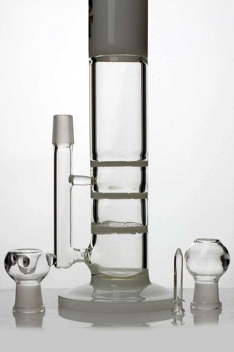 13" ghost 2-in-1  triple flat diffused bubbler- - One Wholesale