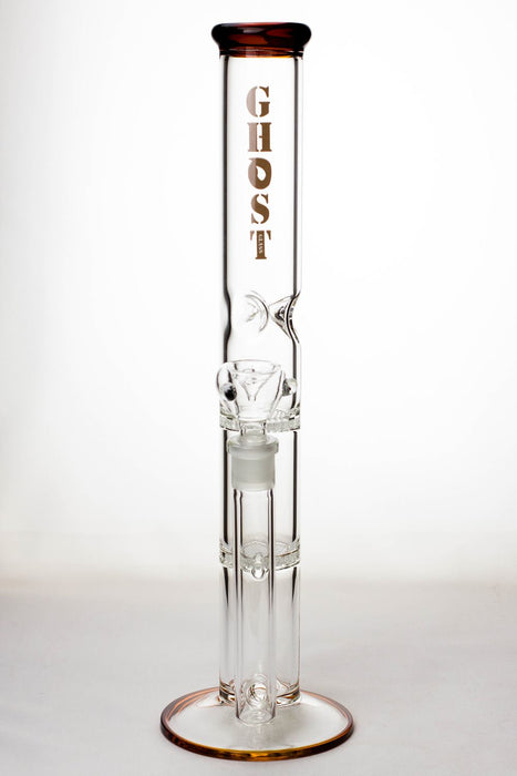 17" GHOST dual honeycomb diffused glass bongs- - One Wholesale