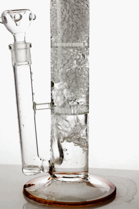 17" GHOST dual honeycomb diffused glass bongs- - One Wholesale