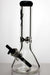 12" heavy glass beaker water bong-Black - One Wholesale