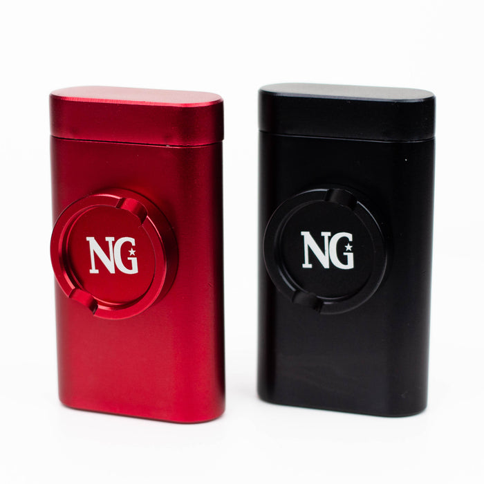 NG - Metal Dugout with Grinder [JC8042] Dugout High-End Brands Glass