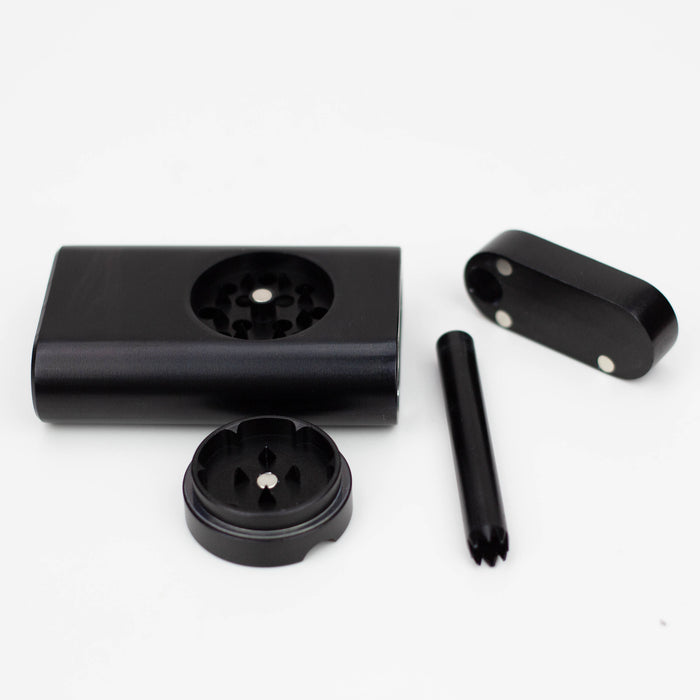 NG - Metal Dugout with Grinder [JC8042] Dugout High-End Brands Glass