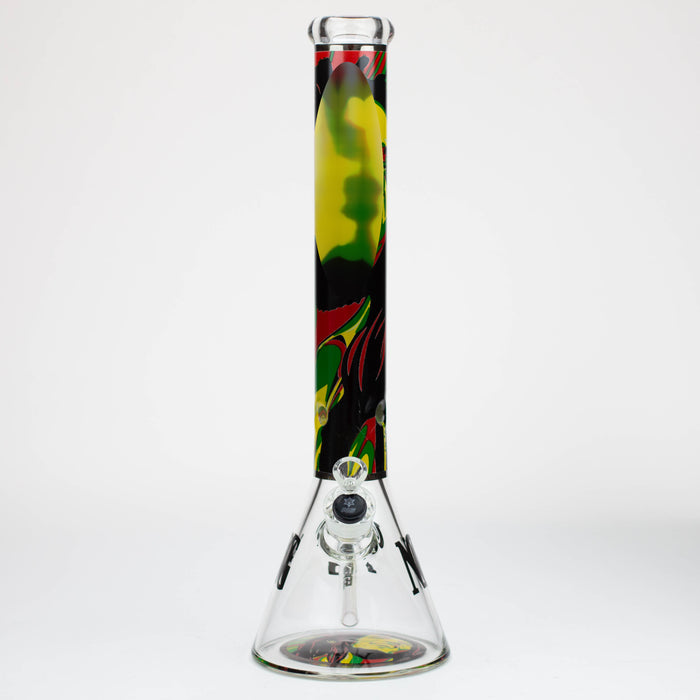 NG-18 inch 7mm Rasta Legend Beaker [YN1099] Glass Bong High-End Brands Glass