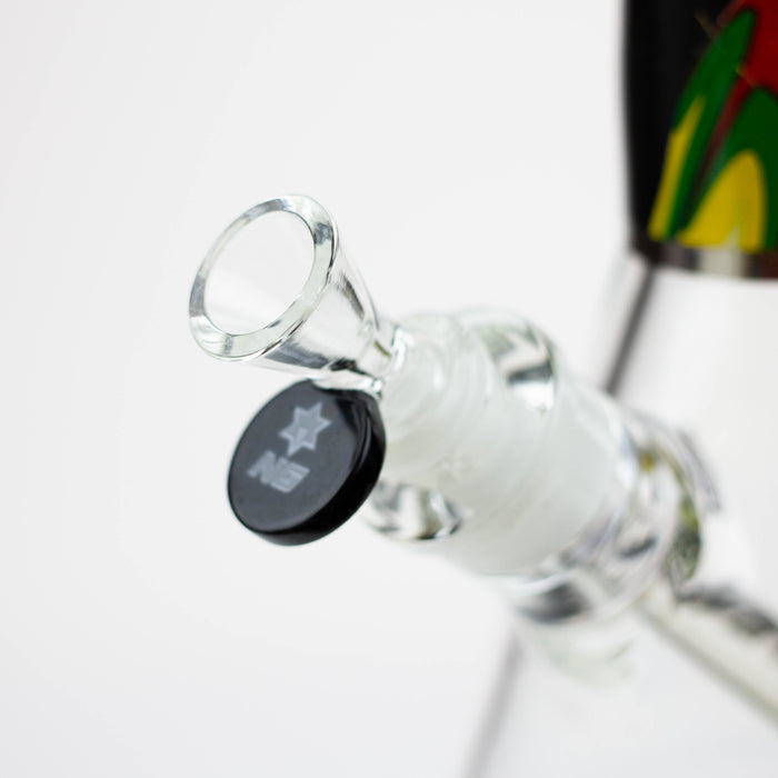 NG-18 inch 7mm Rasta Legend Beaker [YN1099] Glass Bong High-End Brands Glass