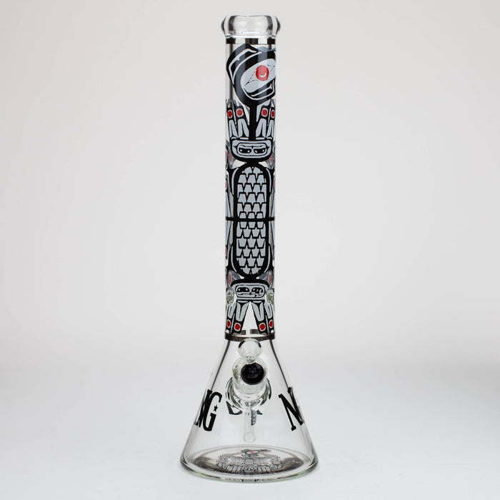 NG-18 inch 7mm Aboriginal Totem Beaker [YN1098] Glass Bong High-End Brands Glass