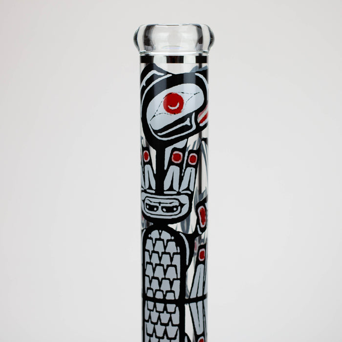 NG-18 inch 7mm Aboriginal Totem Beaker [YN1098] Glass Bong High-End Brands Glass