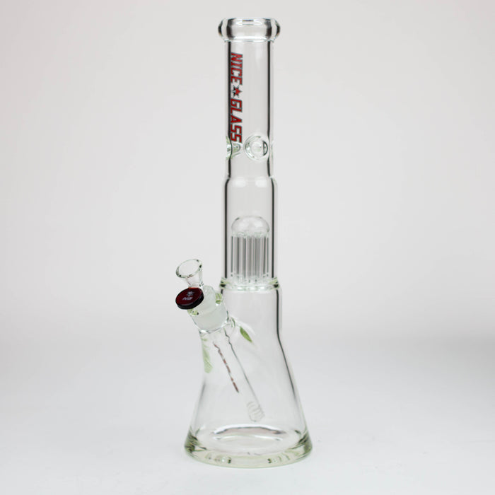 NG-16 inch 8-Arm Tree Perc Bell Beaker [S382] Glass Bong High-End Brands Glass Red