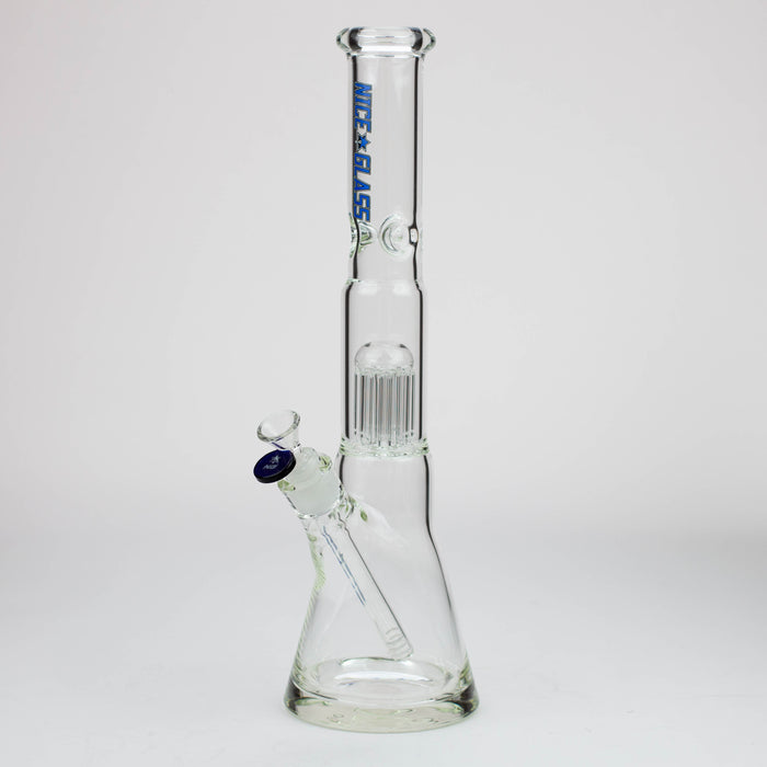NG-16 inch 8-Arm Tree Perc Bell Beaker [S382] Glass Bong High-End Brands Glass Blue