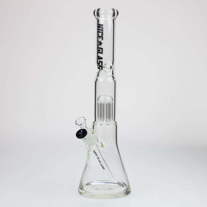 NG-16 inch 8-Arm Tree Perc Bell Beaker [S382] Glass Bong High-End Brands Glass Black