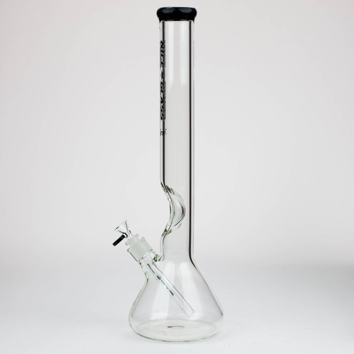 NG-18 inch Tall Flat Mouth Elbow Beaker [S303A] Glass Bong High-End Brands Glass