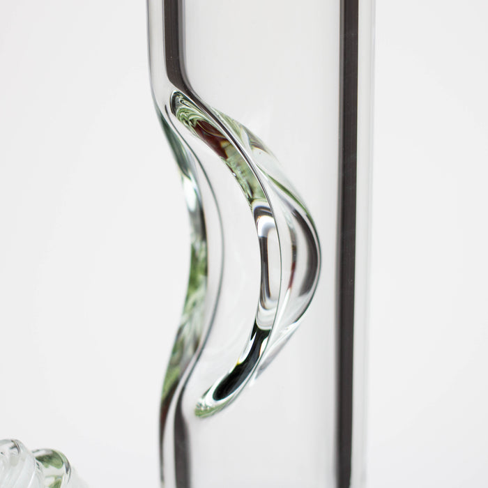 NG-18 inch Tall Flat Mouth Elbow Beaker [S303A] Glass Bong High-End Brands Glass