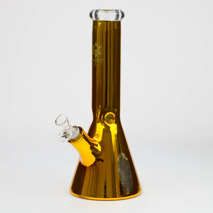 NG-13 inch Metallic Wrap Beaker [S347] Glass Bong High-End Brands Glass Gold