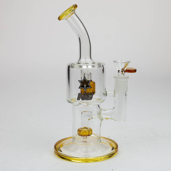 NG-8.5 inch Double Chamber Bubbler [XY574] Glass Bong High-End Brands Glass