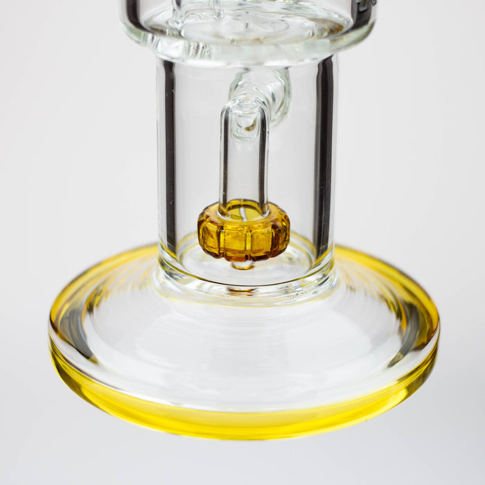 NG-8.5 inch Double Chamber Bubbler [XY574] Glass Bong High-End Brands Glass