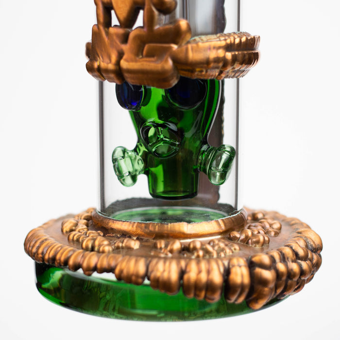 NG-9 inch Copper Plated Gas Mask Bubbler [N8034] Glass Bong High-End Brands Glass