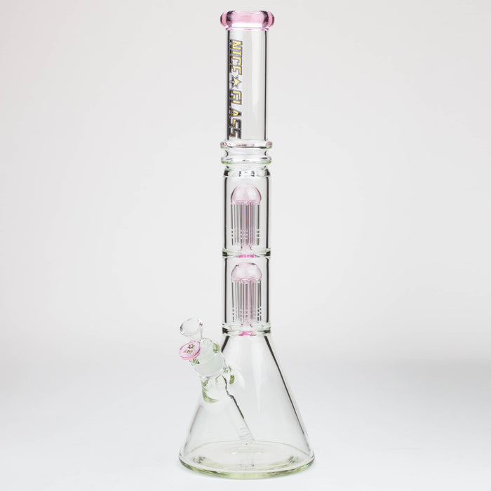 NG-19 inch Double 6-Arm Tree Beaker [S381] Glass Bong High-End Brands Glass Pink