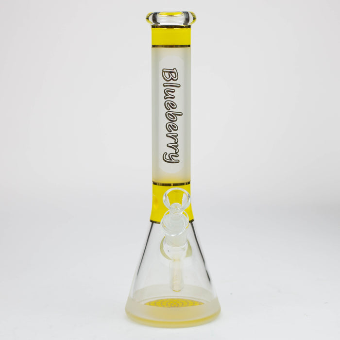 Blueberry-12 inch Mandala Base Sandblasted Beaker [ST014]