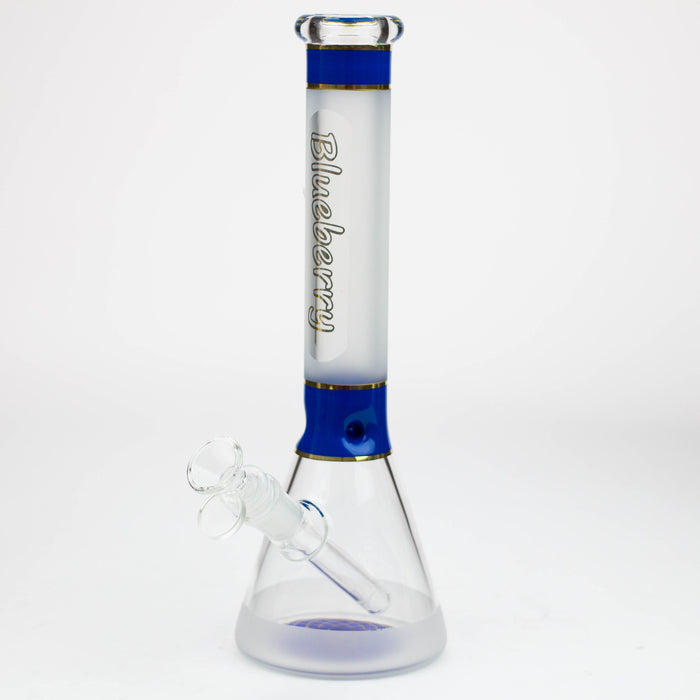 Blueberry-12 inch Mandala Base Sandblasted Beaker [ST014] Glass Bong High-End Brands Glass Blue