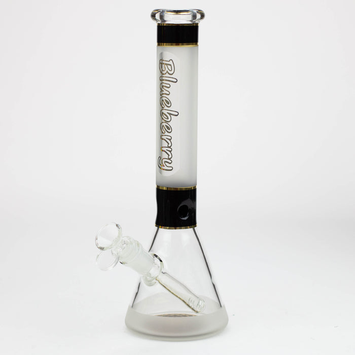 Blueberry-12 inch Mandala Base Sandblasted Beaker [ST014] Glass Bong High-End Brands Glass Black