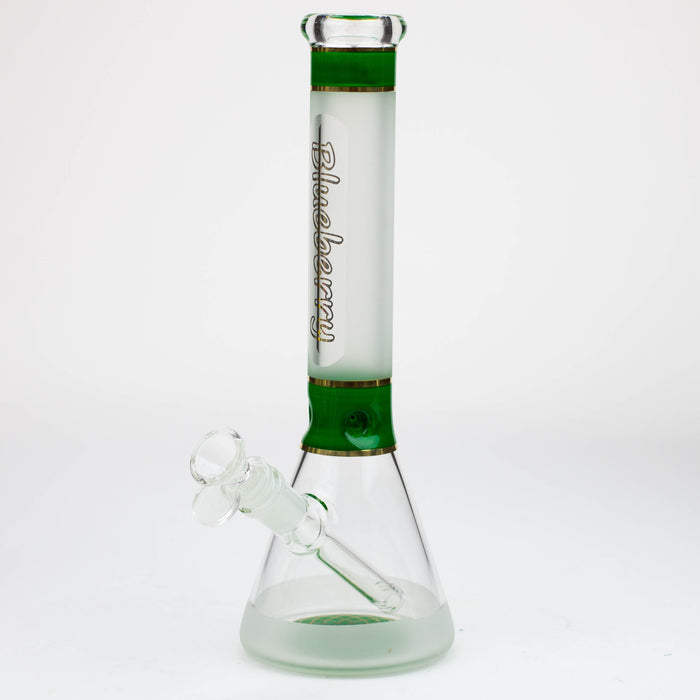 Blueberry-12 inch Mandala Base Sandblasted Beaker [ST014] Glass Bong High-End Brands Glass Green