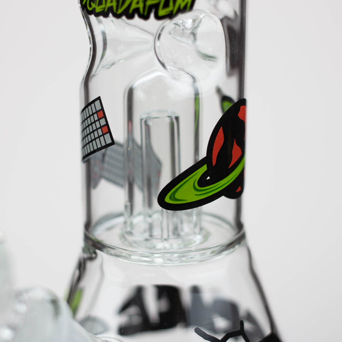 Squadafum Glass Ice Bong Percolator Stickers