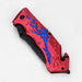 8" Hunt Down Red Handle - Knife With Belt Clip [9532] Folding Knife Canadian Distributor