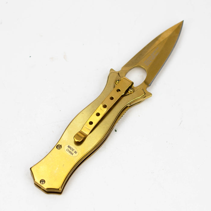7.5 Inch Golden Ticket Knife [TU-170-SR-TI] Folding Knife Canadian Distributor