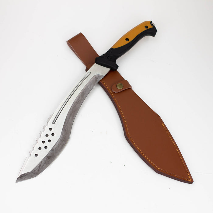 18.5" Full Tang Tactical Kukri W/leather Sheath [T22027]