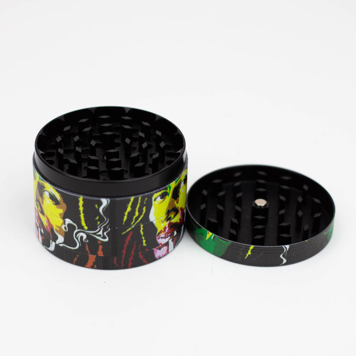 GENIE 4 parts 63 mm Rasta man metal grinder Box of 6 [SSP057] Display Pack ONE