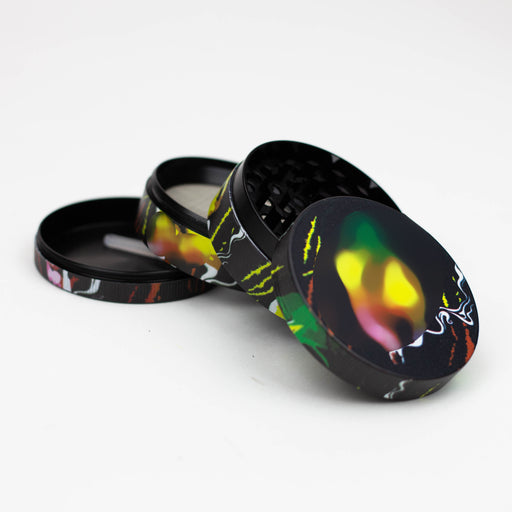 GENIE 4 parts 63 mm Rasta man metal grinder Box of 6 [SSP057] Display Pack ONE