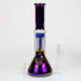 12" Electroplate glass water bong with 6 arms percolator [PHX111] Glass Bong ONE
