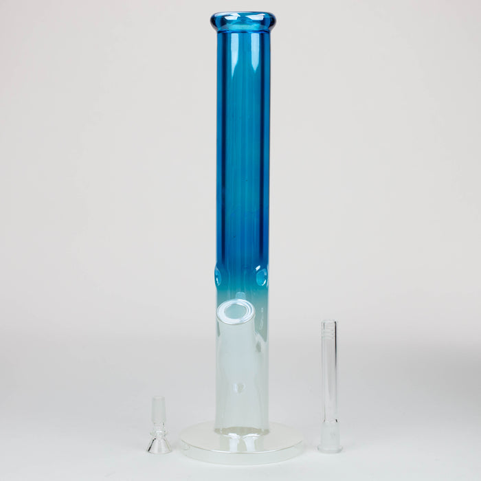 16" Electroplated Gradient Classic tube 9 mm glass bong [WP196]