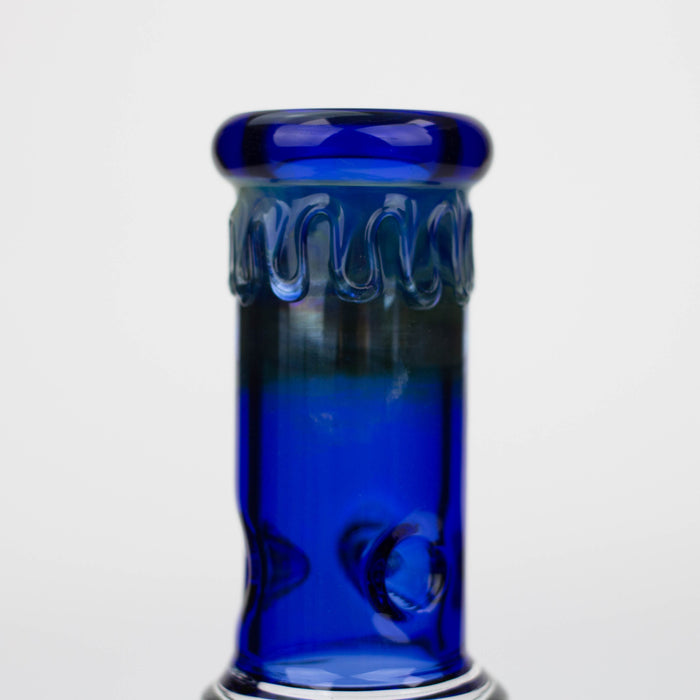 11" Silver fumed glass water bong [WP199]