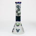 PHOENIX STAR-12.5" Snadblast and electroplated 7 mm glass beaker bong Glass Bong ONE