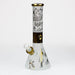 PHOENIX STAR-12.5" Snadblast and electroplated 7 mm glass beaker bong Glass Bong ONE Egypt Ancient