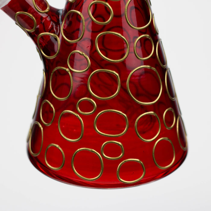 10" 3D Texture color dots beaker glass bong [HD20] Glass Bong ONE