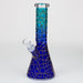10" 3D Texture color dots beaker glass bong [HD20] Glass Bong ONE Blue