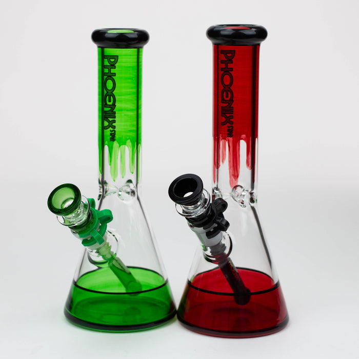 PHOENIX STAR -10" glass water bong with clip [PHX125] Glass Bong ONE
