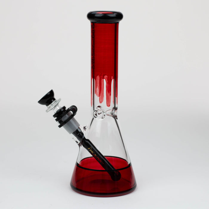 PHOENIX STAR -10" glass water bong with clip [PHX125] Glass Bong ONE