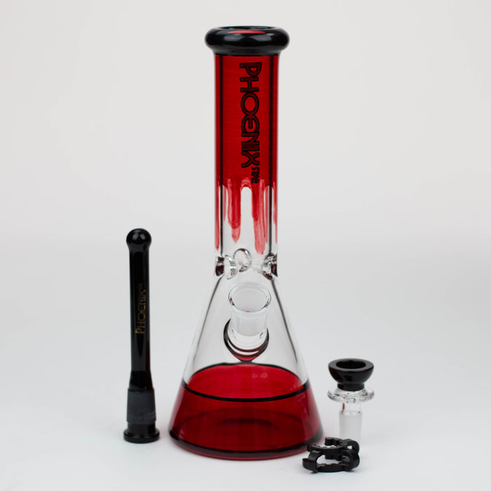PHOENIX STAR -10" glass water bong with clip [PHX125] Glass Bong ONE