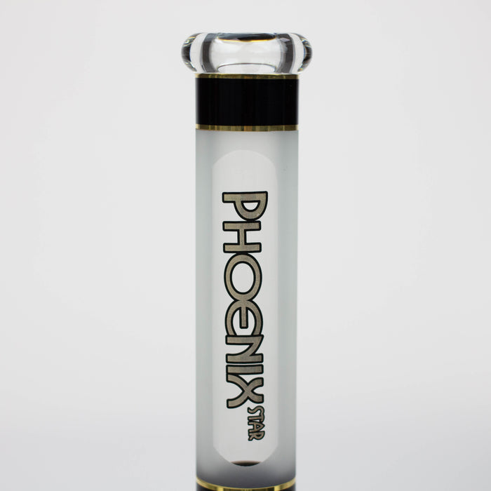 PHOENIX STAR -13" Sandblasted glass water bong with clip [PHX03] Glass Bong ONE