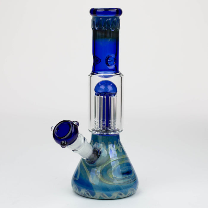 11" Silver fumed glass water bong [WP199]